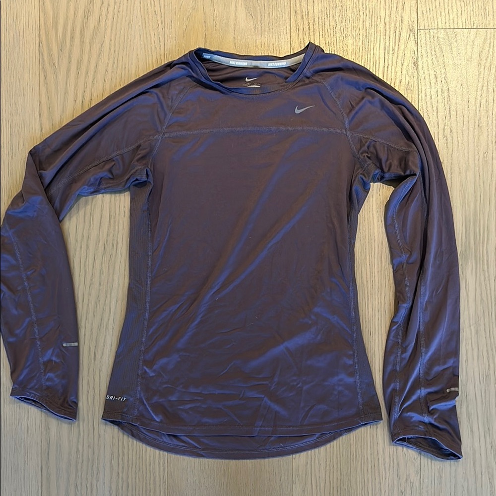 Nike Purple Long Sleeve Running Shirt